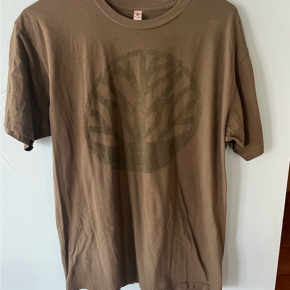 Tree Of Life Green Zuni Sportswear Tee Sz Large